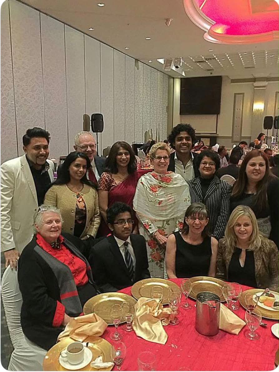 With former Premier Kathleen Wynne at a community gala